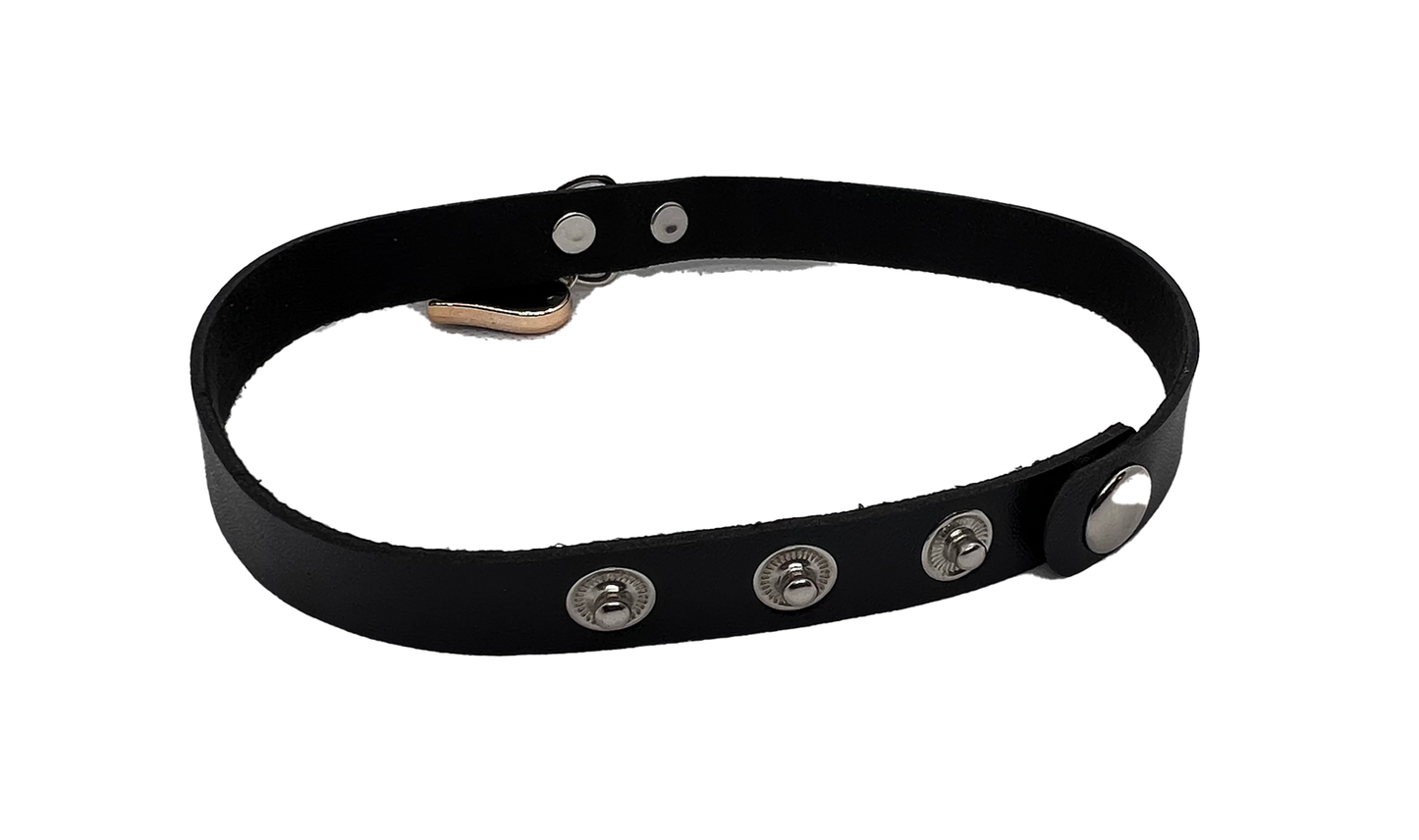 Hotwife Club Black Heart Adjustable Choker/Collar