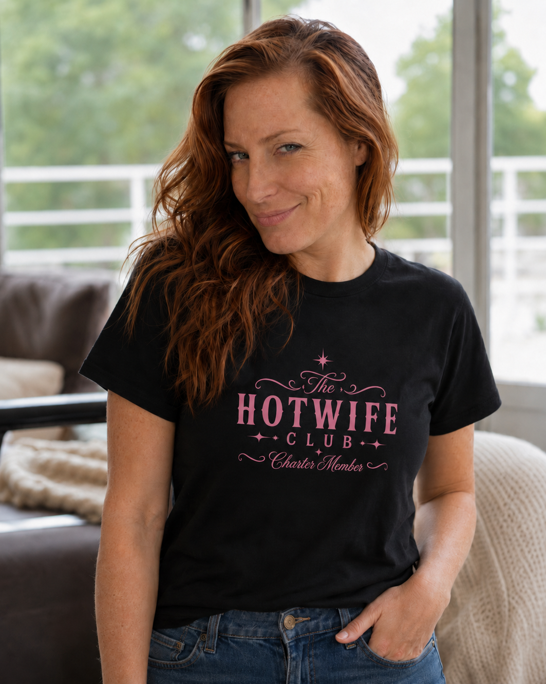 The Hotwife Club Charter Member Black T-Shirt