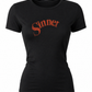 Vintage “Sinner” – Retro Pulp Style Distressed Red Logo Shirt – Gothic Romance Aesthetic