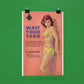 TeeGeniuses Wait Your Turn Pulp Novel Cuckold Hotwife Poster Pulp Novel Reproduction Poster/Print/Card