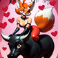 Hotwife Club Vixen Bull Valentine's Day Greeting Card