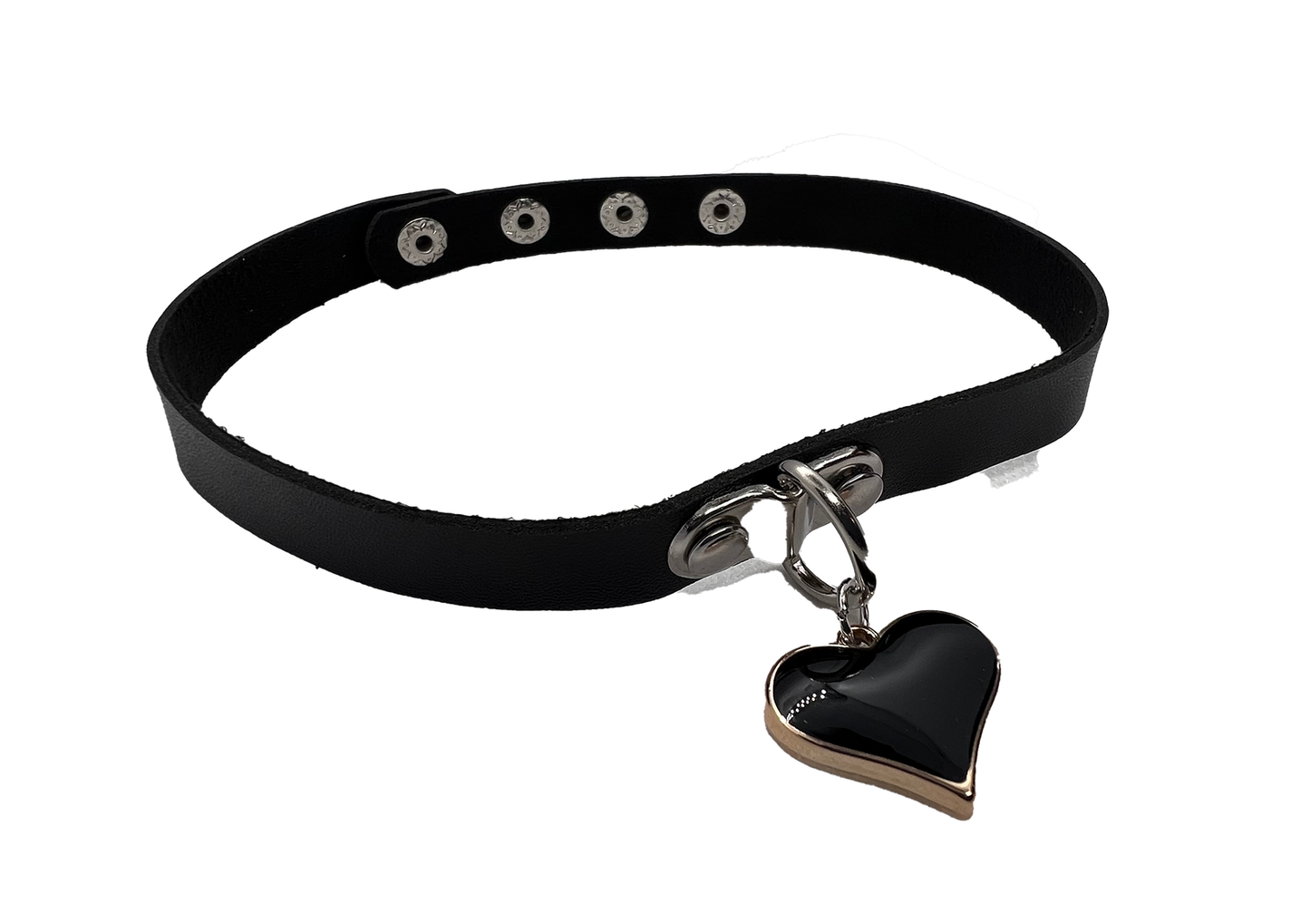 Hotwife Club Black Heart Adjustable Choker/Collar