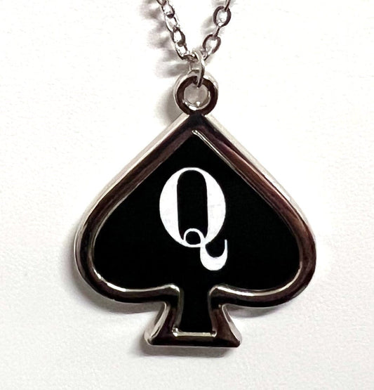 The hotwife club queen of spades necklace