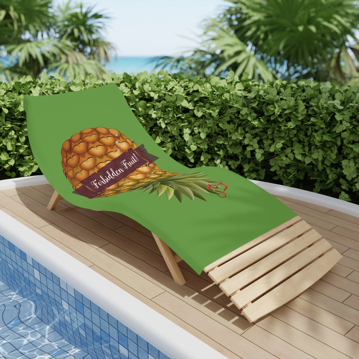 Hotwife Vixen Upside-down Pineapple Beach Towels