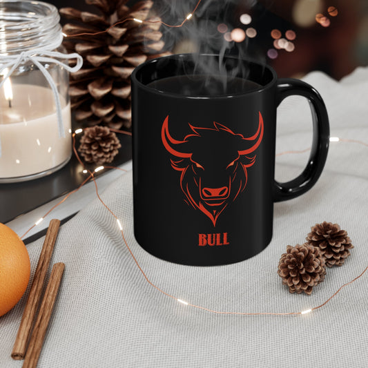 The Hotwife Club Bull 11oz Black Mug