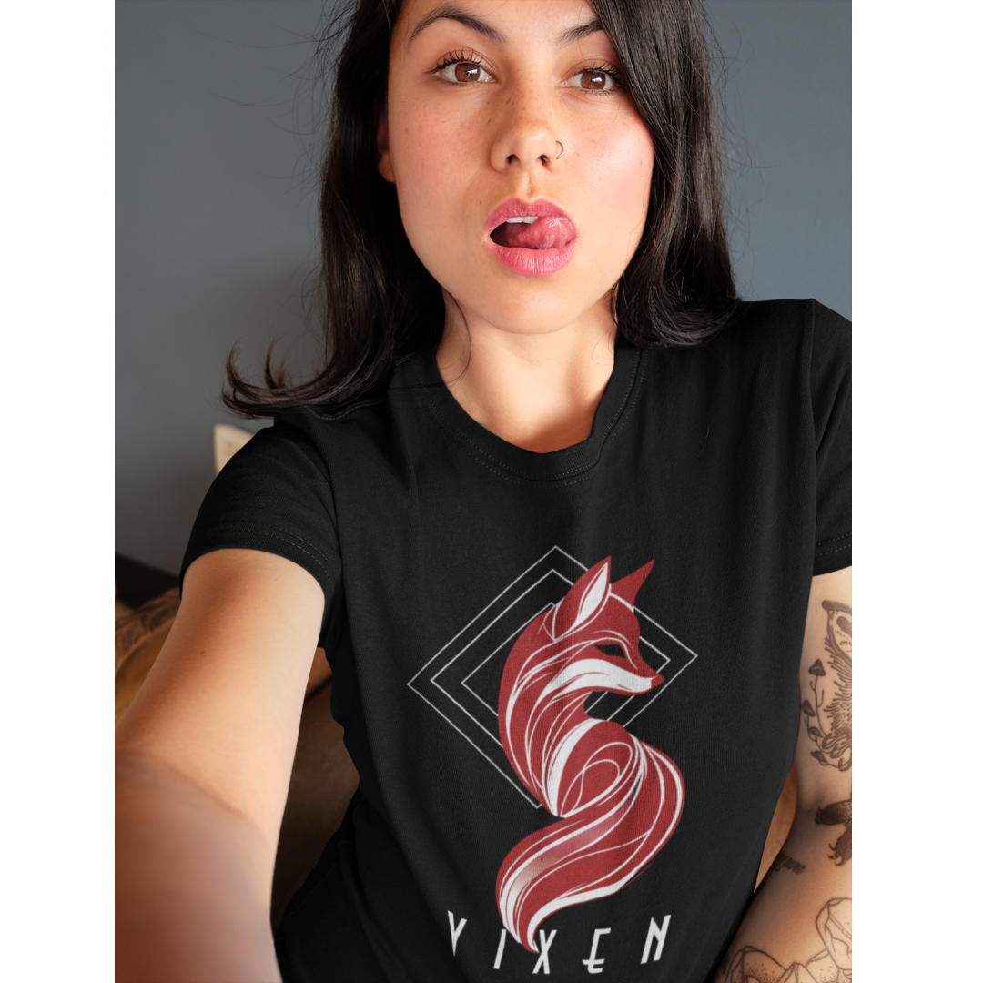 Hotwife Club Modern Sexy Vixen T-Shirt for Hotwife, Polyamorous, and Swinger Lifestyles