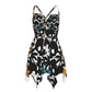 Gothic Skull Garden Slip Dress – Handkerchief Hem | The Hotwife Club Exclusive