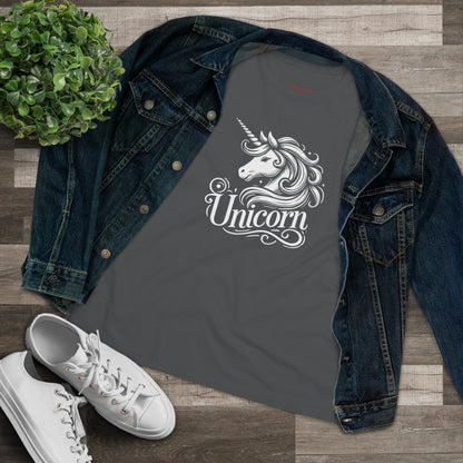 Hotwife Club Unicorn Graphic for Polyamorous Bisexual Women's Cotton Tee