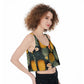 Upside Down Pineapple #1 - All-Over Print Crop-Tank Top